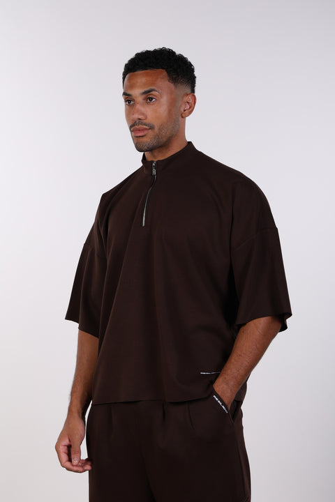 THE OVERSIZED TRAVEL WEAR SHIRT— MENS BROWN