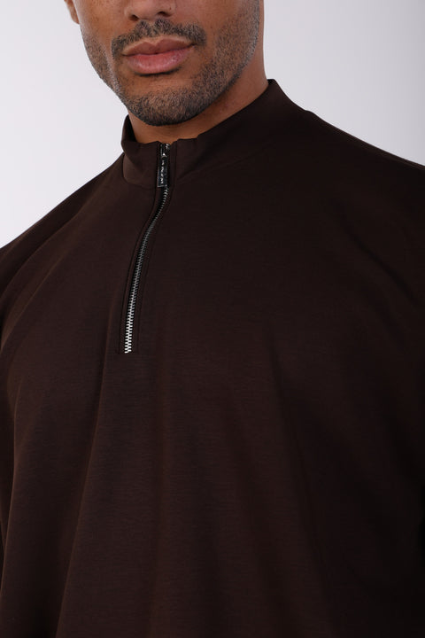 THE OVERSIZED TRAVEL WEAR SHIRT— MENS BROWN