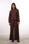 THE JAPANESE LINEN BLEND SET — WOMENS BROWN