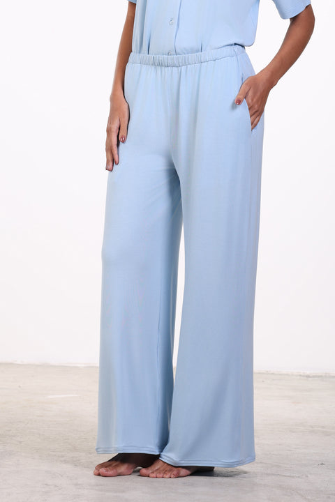 PYJAMA PANTS — WOMENS SKY BLUE