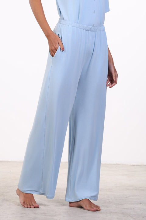 PYJAMA PANTS — WOMENS SKY BLUE