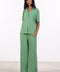 PYJAMA HALF SLEEVES SET — WOMENS GREEN