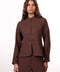 THE JAPANESE LINEN BLEND SHIRT — WOMENS BROWN