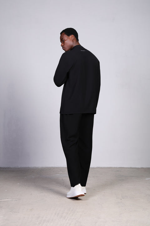 CLASSIC SHIRT FULL SLEEVES SET — MENS BLACK