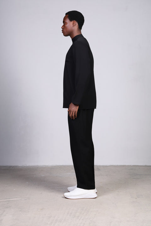 CLASSIC SHIRT FULL SLEEVES SET — MENS BLACK