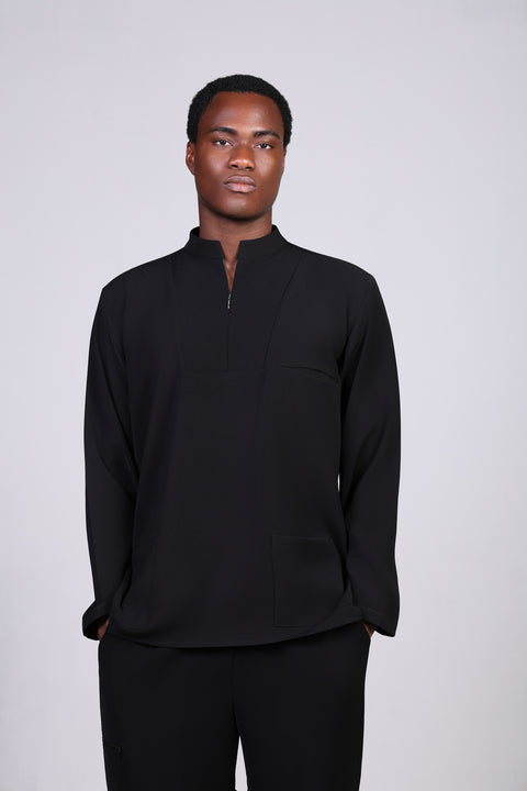 CLASSIC SHIRT FULL SLEEVES — MENS BLACK
