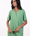 PYJAMA TOP HALF SLEEVES — WOMENS GREEN