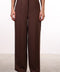 THE JAPANESE LINEN BLEND PANTS — WOMENS BROWN