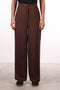 THE JAPANESE LINEN BLEND PANTS — WOMENS BROWN