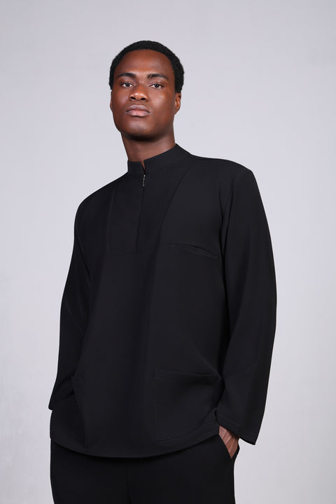 CLASSIC SHIRT FULL SLEEVES — MENS BLACK