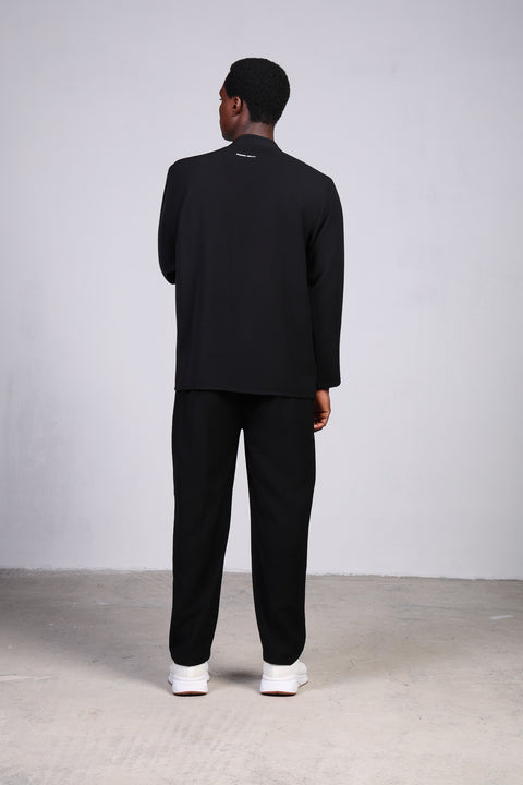 CLASSIC SHIRT FULL SLEEVES SET — MENS BLACK