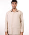 THE CLASSIC LINEN LONG SLEEVE SHIRT  — MENS BEIGE