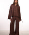 THE ISLAND LINEN BLEND SET — WOMENS BROWN