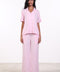 PYJAMA HALF SLEEVES SET — WOMENS PINK