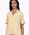 PYJAMA TOP HALF SLEEVES — WOMENS YELLOW