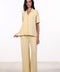 PYJAMA HALF SLEEVES SET — WOMENS YELLOW