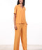 PYJAMA HALF SLEEVES SET — WOMENS ORANGE