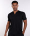 THE NOTCH-NECK SCRUB TOP  — MENS BLACK