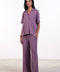PYJAMA HALF SLEEVES SET — WOMENS PURPLE