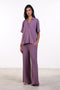 PYJAMA HALF SLEEVES SET — WOMENS PURPLE