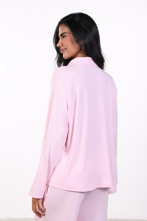 PYJAMA FULL SLEEVES SET — WOMENS PINK