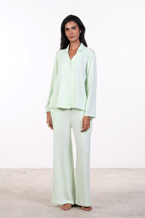 PYJAMA FULL SLEEVES SET — WOMENS MINT
