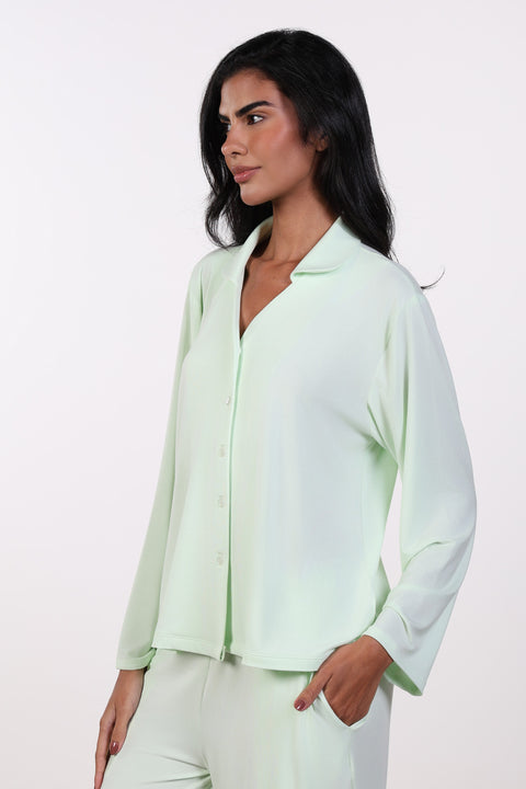PYJAMA FULL SLEEVES SET — WOMENS MINT