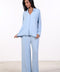 PYJAMA FULL SLEEVES SET — WOMENS SKY BLUE