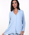 PYJAMA TOP FULL SLEEVES — WOMENS SKY BLUE