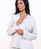 PYJAMA TOP FULL SLEEVES — WOMENS CLOUD GREY