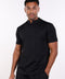 PALMA HIGH-NECK SCRUB SHIRT  — MENS BLACK