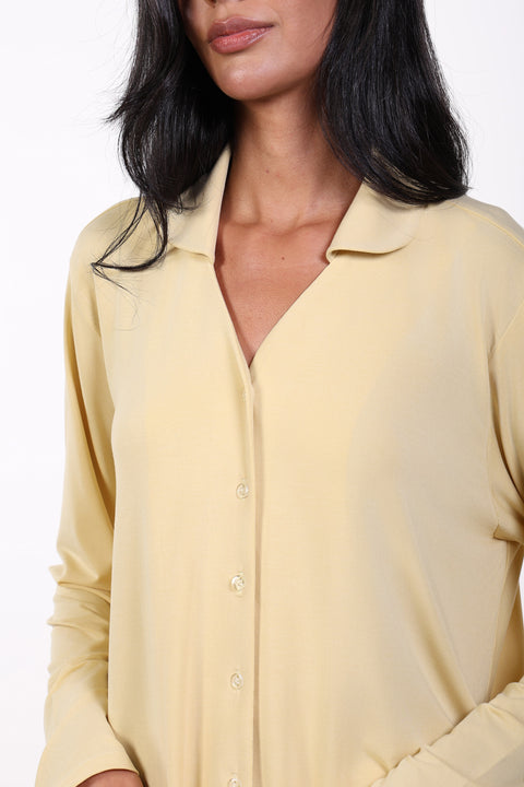 PYJAMA TOP FULL SLEEVES — WOMENS YELLOW