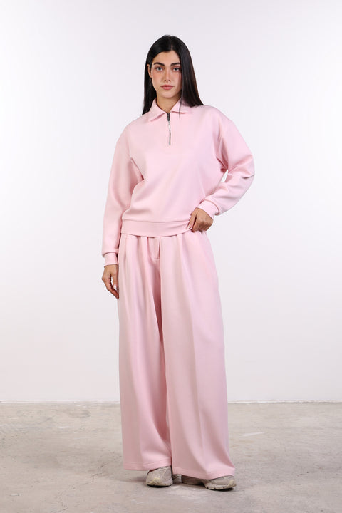THE TRAVEL WEAR SWEATER — WOMENS PINK
