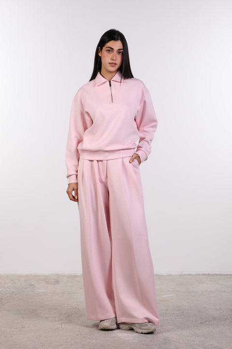 THE TRAVEL WEAR SWEATER — WOMENS PINK
