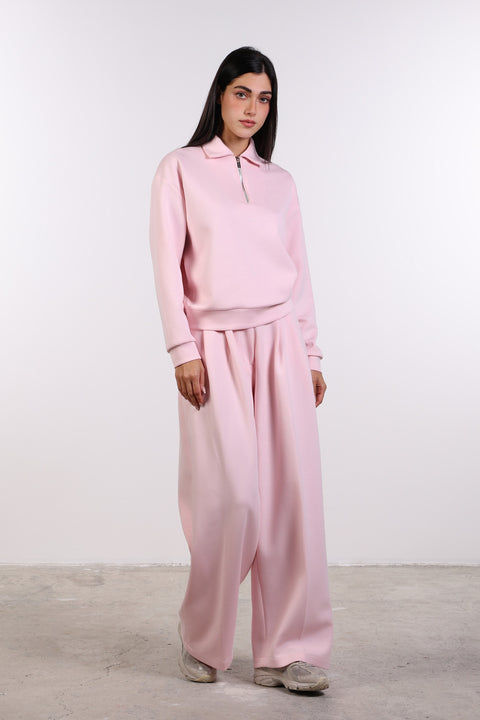 THE TRAVEL WEAR SWEATER — WOMENS PINK