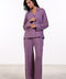 PYJAMA FULL SLEEVES SET — WOMENS PURPLE