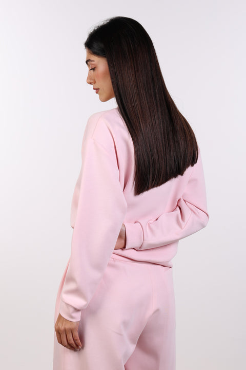 THE TRAVEL WEAR SWEATER — WOMENS PINK