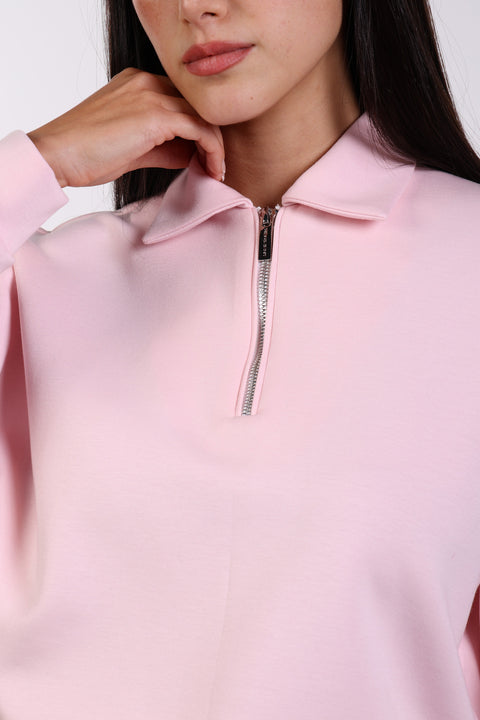 THE TRAVEL WEAR SWEATER — WOMENS PINK