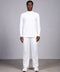 FLEX SHIRT FULL SLEEVES HIGH NECK SET — MENS WHITE