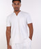 THE NOTCH-NECK SCRUB TOP  — MENS WHITE