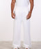 THE DOUBLE-PLEAT SCRUB PANTS  — MENS WHITE