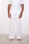 THE DOUBLE-PLEAT SCRUB PANTS  — MENS WHITE