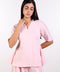 THE TRAVEL WEAR PEPLUM SHIRT — WOMENS PINK