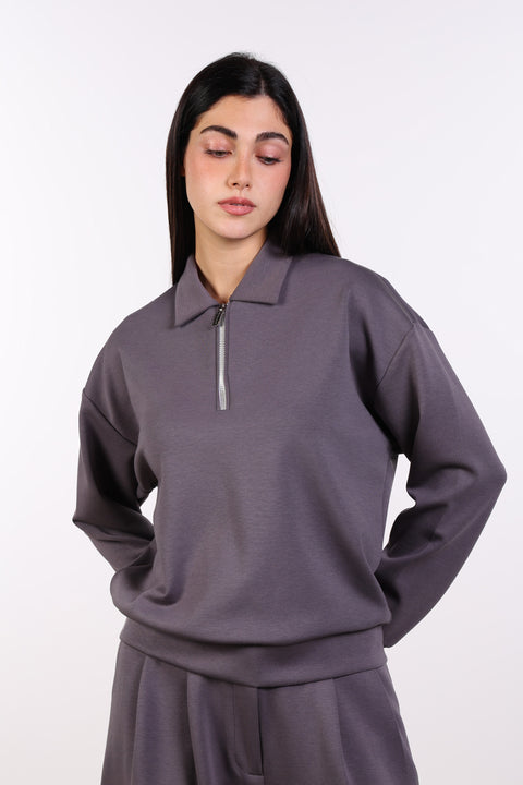 THE TRAVEL WEAR SWEATER — WOMENS GREY