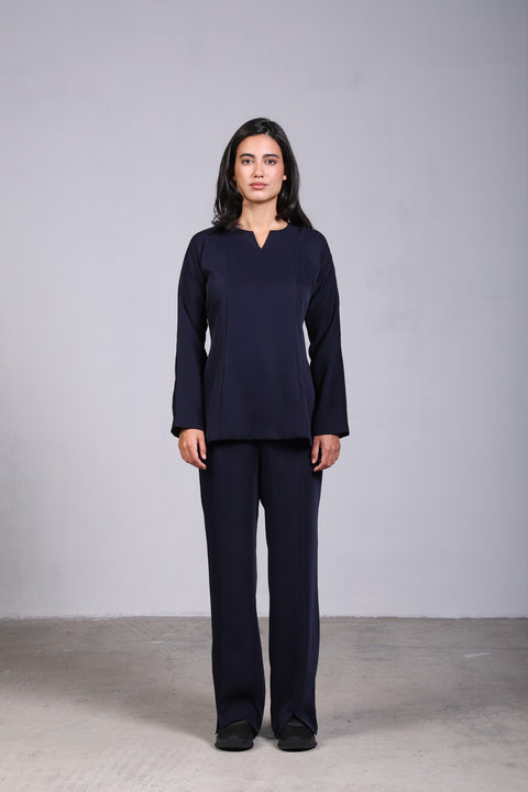 ALIGN SHIRT FULL SLEEVES — WOMENS NAVY