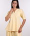 THE TRAVEL WEAR PEPLUM SHIRT — WOMENS YELLOW