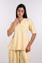 THE TRAVEL WEAR PEPLUM SHIRT — WOMENS YELLOW