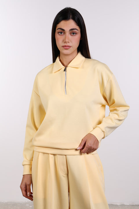 THE TRAVEL WEAR SWEATER — WOMENS YELLOW