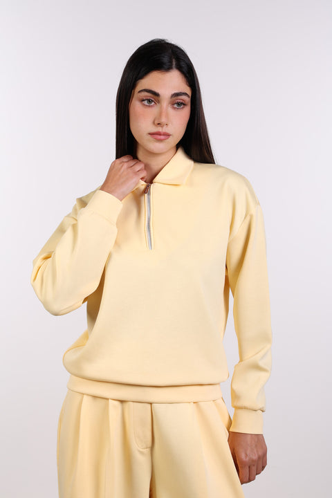 THE TRAVEL WEAR SWEATER — WOMENS YELLOW
