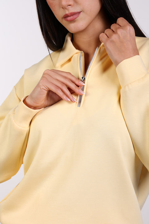 THE TRAVEL WEAR SWEATER — WOMENS YELLOW